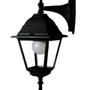 4 PANEL LANTERN DOWN E27 BLK