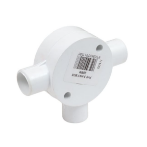 3 WAY BOX PVC 20mm